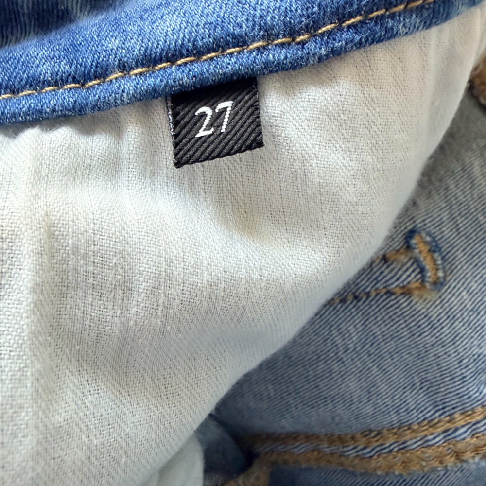 7 For All Mankind Light Wash Flare Jeans - Picture 4 of 7